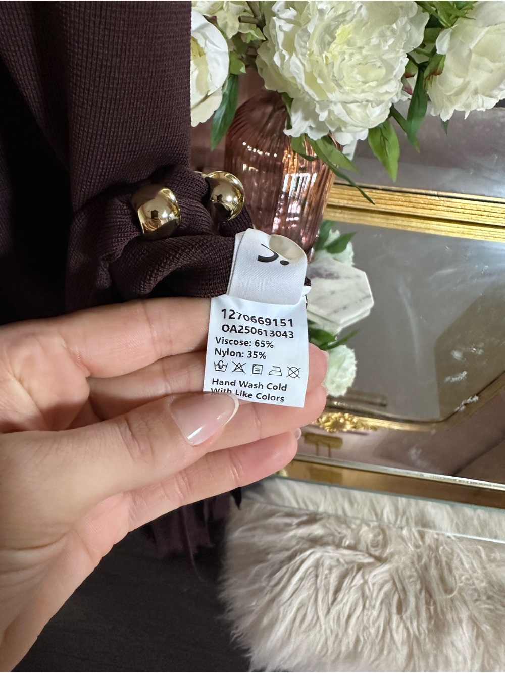 NWT 🤎 Commense Fringe Knit Dress - Picture 8 of 13
